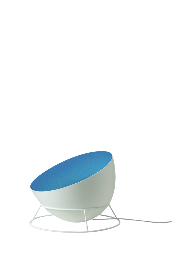 Floor Lamp H2O F In-Es Artdesign Collection Luna Color White/Blue Size 27,5 Cm Diam. 46 Cm